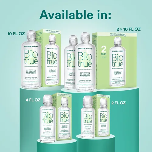 Miniatura 7 de Biotrue Solución para Lentes de Contacto, Solución Multiusos para Lentes Blandos, Limpia, Desinfecta, Elimina la Acumulación de Proteínas, Suciedad