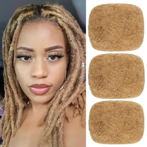 Miniatura 19 de Extensiones Loc de 10 pulgadas de grosor de cabello humano de 10 pulgadas, 10 hebras, extensiones de rastas de cabello humano para mujeres