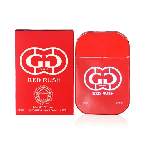 Miniatura 2 de Pure Gold+Red Rush, colección de perfumes de 2 piezas para mujer, Eau de Parfum en espray natural, notas afrutadas, cada una de 3.4 onzas líquidas
