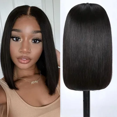 Miniatura 10 de ALHER Pelucas de cabello humano con encaje frontal de gorra pequeña #4/27 rubio miel con reflejos, pelucas de encaje frontal de 13 x 4 con cabello