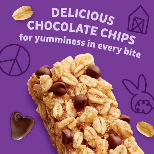 Miniatura 3 de Annie's Barras de granola masticables orgánicas, chispas de chocolate, 12 unidades (paquete de 6)