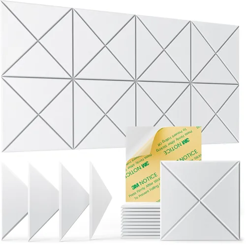 Miniatura 17 de Paquete de 22 paneles acústicos autoadhesivos, 12"X 12"X 0.4" paneles de espuma insonorizante, paneles de pared insonorizados de alta densidad