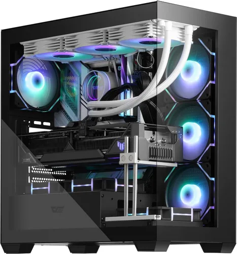Miniatura 12 de darkFlash Chasis para PC ATX Torre Media, Caja de Computadora con 4 Ventiladores ARGB PWM Pre-Instalados, Caja para PC Gaming con Vista Completa