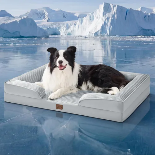 Miniatura 26 de Bedsure Cama ortopédica XL para perros extragrandes, cama lavable para perros y gatos, impermeable, cómodo sofá para perros con funda extraíble