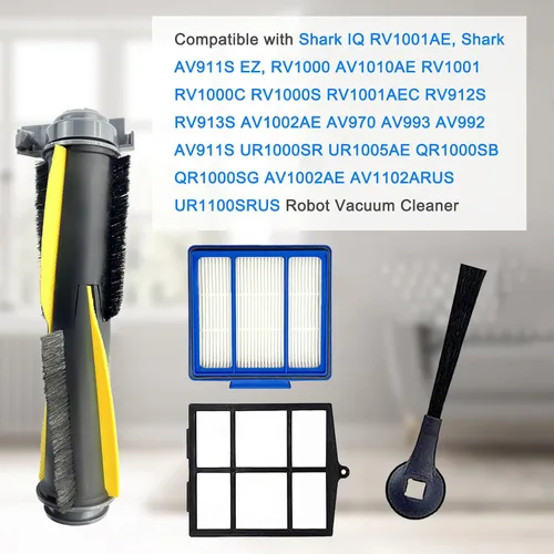 Miniatura 2 de Kit de accesorios para Shark IQ RV1001AE, Shark AV911S EZ, AV1010AE RV1000 RV1001 AV970 AV993 AV1002AE UR1000SR UR1005AE Robot aspirador, 2 cepillos