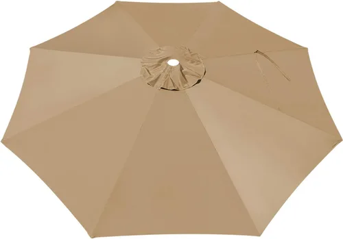 Miniatura 5 de BenefitUSA Cubierta de toldo de repuesto para sombrilla de patio voladizo de 10 pies (beige)