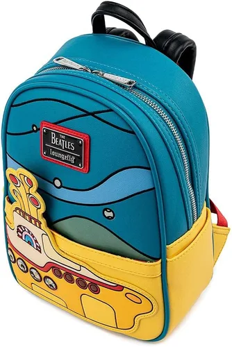 Miniatura 3 de Loungefly The Beatles Yellow Submarine - Bolso de hombro con correa doble para mujer, Multi, Moda