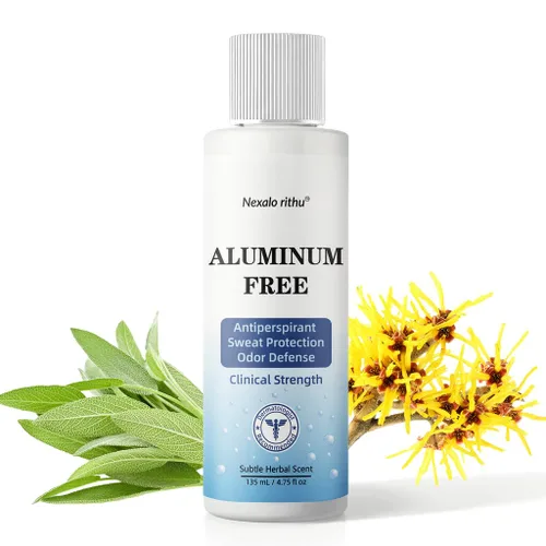 Antitranspirante sin aluminio para hombres y mujeres | Desodorante natural para pieles sensibles | Protección 72H contra el sudor y el olor para