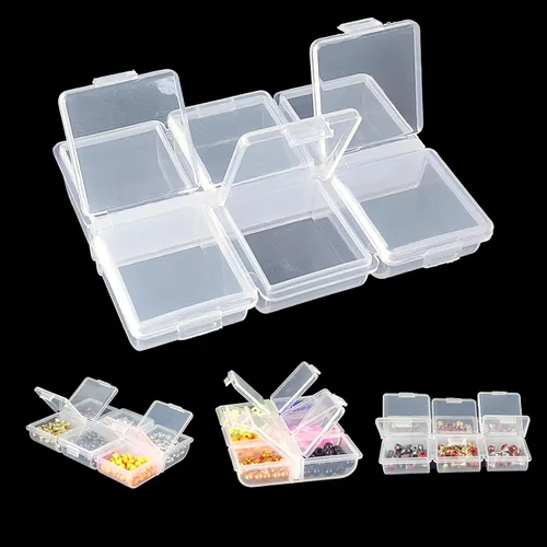 Miniatura 3 de Aventik - Caja de aparejos de pesca, 2 unidades, cajas de plástico, organizador de almacenamiento de pesca (caja de gancho-6C)