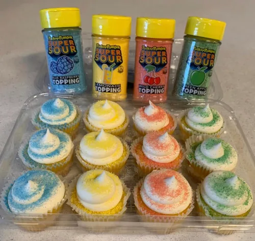 Miniatura 7 de Paquete surtido de cobertura en polvo Pucker Powder Super ÁCIDO, cobertura para postres, caramelo, cobertura para helados, decoración para cupcakes
