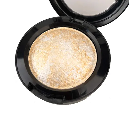 Miniatura 2 de Paleta de polvo de sombra para maquillaje de ojos, Mallofusa, opcional 12 colores metálicos, Estándar Sol dorado