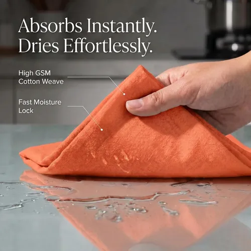 Miniatura 85 de Urban Villa Toallas de cocina 100% algodón para cocina (juego de 6) 20"x30" toallas de cocina altamente absorbentes, juego de ropa de cocina