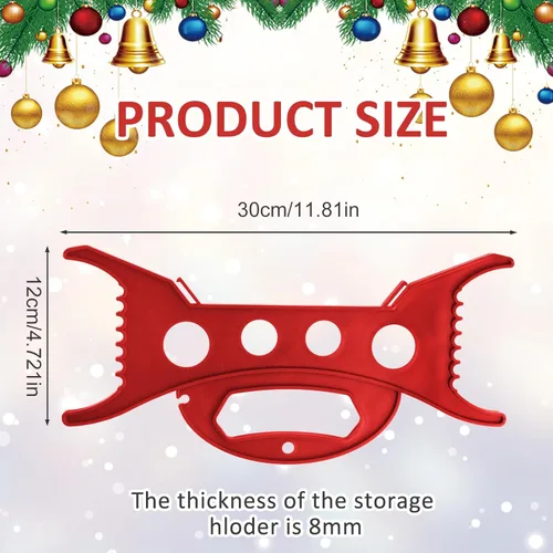 Miniatura 2 de 8PCS Organizador de Luces de Navidad Almacenamiento de Luces de Vacaciones Rojo Organizador de Luces de Propósito General Bobina de Luces de Navidad