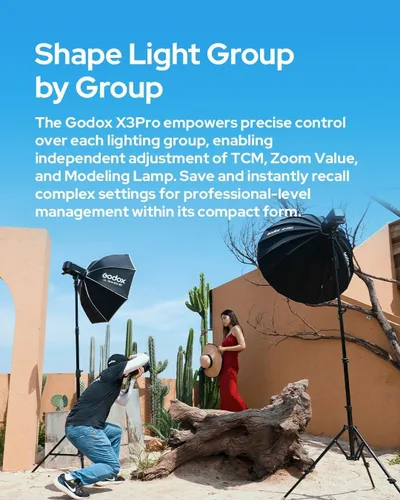 Miniatura 3 de Godox X3 Pro C X3PRO C TTL Disparador de flash inalámbrico para Canon (actualización X3-C), transmisor de pantalla táctil inalámbrico de 2.4G