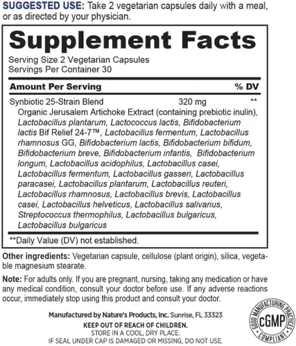 Miniatura 2 de Suplemento probiótico multicepa - 60 cápsulas vegetarianas - para mujeres y hombres