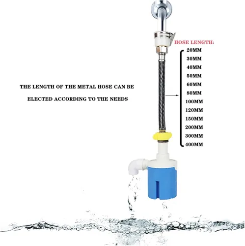 Miniatura 2 de 1/2'' Practical Water Level Control Durable Replacement Full Automatic Float Valve Anti Corrosion Nylon ball balve(100mm)