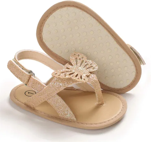 Miniatura 5 de COSANKIM Sandalias de verano para bebés y niñas con suela suave de flores, zapatos de vestir para cuna, recién nacidos, para recién nacidos