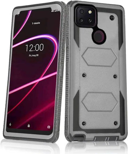 Miniatura 9 de Asuwish Funda de teléfono para T-Mobile Revvl 5G, híbrida, resistente, a prueba de golpes, a prueba de caídas, cuerpo completo, resistente