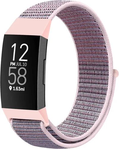 Miniatura 8 de Correas de reloj de nailon compatibles con Fitbit Charge 4/Charge 3/SE, pulsera de repuesto transpirable suave para deporte, correa con banda