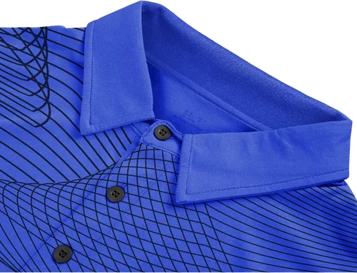 Miniatura 4 de JACKETOWN Mens Golf Polo Shirts Short Sleeve Shirts Printed Casual Clearance