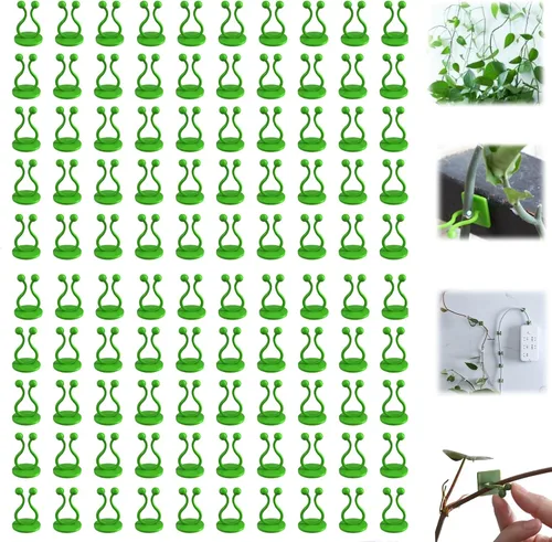 Miniatura 13 de HISKI Clips de pared para escalada de plantas, fijador de plantas verdes con gancho autoadhesivo, clips de pared para plantas trepadoras, clips