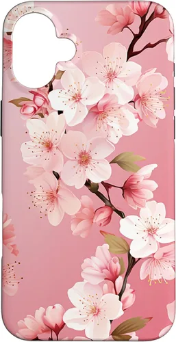 Miniatura 23 de Funda para iPhone 15 Pro Max Japón Pink Flower Sakura Florist Anime Cherry Blossom