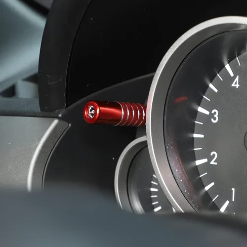 Miniatura 4 de Cubierta decorativa para barra de ajuste de tablero de instrumentos de aleación de aluminio para Mazda MX-5 RF Miata 2009-2015 (rojo)