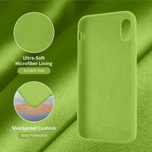 Miniatura 5 de Cordking Funda diseñada para iPhone XR, funda de silicona ultra delgada a prueba de golpes con [forro de microfibra suave antiarañazos], 6.1 Brote
