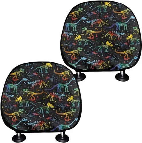 Miniatura 11 de Funda personalizada para reposacabezas de asiento de automóvil, regalos personalizables, transpirables, paquete de 2 fundas de cojín para asiento