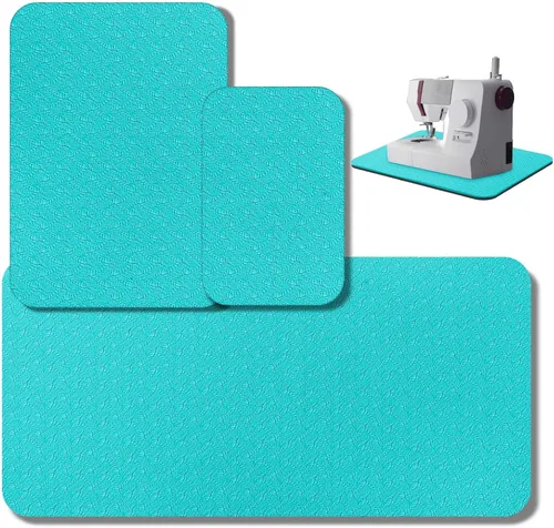 Miniatura 12 de Drydiet 3 Piezas Tapetes Silenciadores para Máquina de Coser Tapete de Pedal Almohadilla para Máquina de Coser Goma Antideslizante que se Mantiene