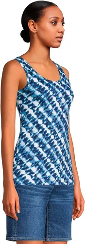 Miniatura 4 de Lands' End Camiseta de tirantes de algodón alta para mujer