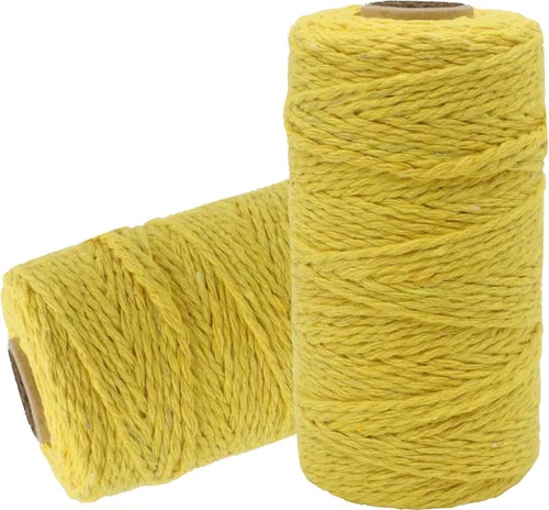 Miniatura 21 de Cuerda de algodón para panaderos: cuerda de pan púrpura claro de 0.079 in, cuerda de 656 pies para envolver regalos 06 Púrpura Claro