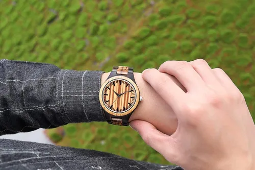 Miniatura 3 de Relojes de madera grabados personalizados Relojes de madera de cumpleaños o aniversario personalizados para hombres marido novio papá hijo