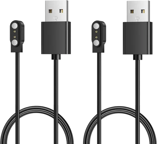Parsonver Paquete de 2 cargadores de reloj inteligente para SPROD1, cable de carga USB magnético para relojes inteligentes con cable de 2 pines de