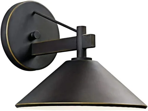 Miniatura 11 de Kichler Ripley - Lámpara de pared para exteriores (7.5 pulgadas), color bronce