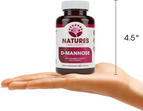 Miniatura 7 de D MANNOSE con extracto de arándano y vitamina C – Limpieza del tracto urinario UT y salud de la vejiga – Protege contra infecciones del tracto