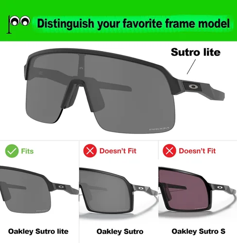 Miniatura 3 de Prizo ORL Lentes de repuesto para gafas de sol Oakley Sutro Lite OO9463 polarizadas