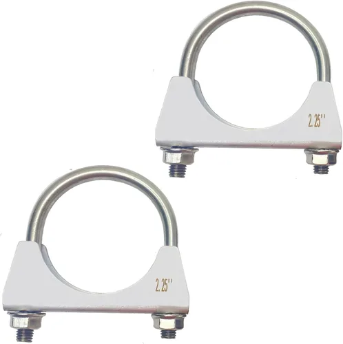 Miniatura 19 de Abrazadera de escape de acero inoxidable 304 con pernos en U de 1.25 pulgadas, abrazaderas de tubo de 1.25 pulgadas de ancho, abrazadera de escape