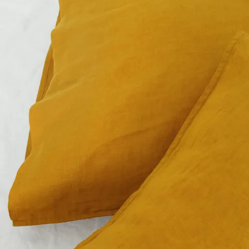 Miniatura 7 de Fundas de Almohada de Lino Natural Francés Juego de 2 - Fundas de Almohada Lavadas a la Piedra que Absorben la Humedad, Tamaño King (20''x40'')