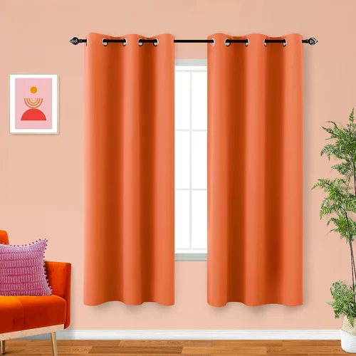 Miniatura 205 de Cortinas opacas de 72 pulgadas extra anchas para dormitorio, puerta corrediza de vidrio y patio, 2 paneles con ojales para oscurecer ventana grande