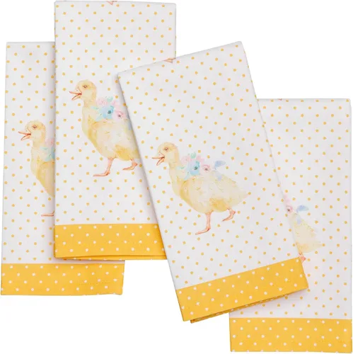 Miniatura 121 de Maison d' Hermine Happy Florals - Juego de 4 servilletas 100% algodón suave y cómodo perfectas para cenas familiares, bodas, fiestas de cóctel, 063