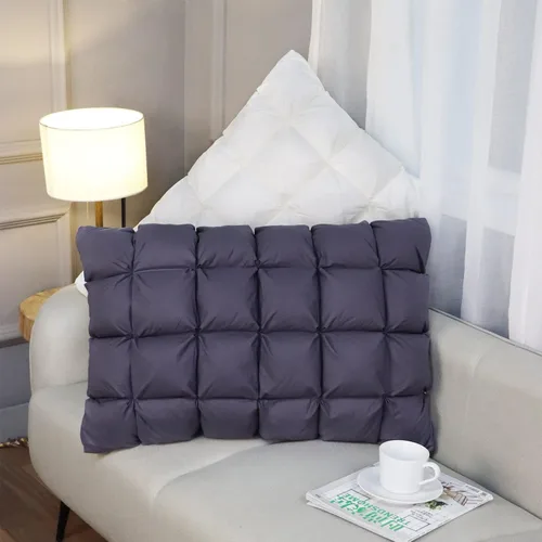Miniatura 2 de YOUR MOON Soporte Almohada Suave Tamaño Queen Blanco y Gris