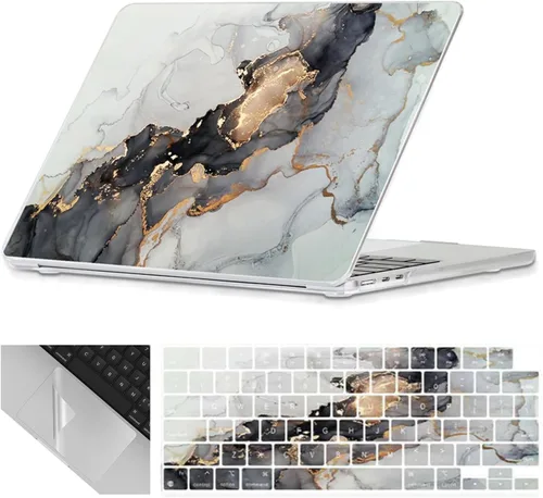 Miniatura 19 de Se7enline Funda compatible con MacBook Air de 15 pulgadas M4 M3 M2 2025 2024 2023 de 15.3 pulgadas con MacBook Air A2941/A3114/A3241 funda rígida