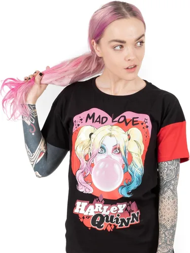 Miniatura 3 de DC Comics Harley Quinn Pyjamas Womens Mad Love T-shirt & Cycling Short Set