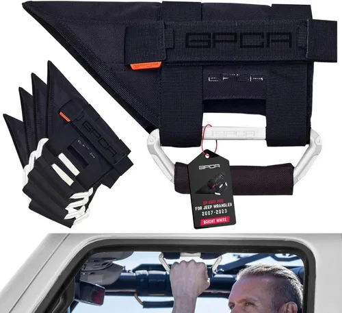 Miniatura 50 de GPCA GP-Grip PRO - Asa de agarre para Jeep Wrangler JL JK Sports/Sahara/Freedom/Rubicon X Unlimited X 2DR/ 4DR 2007-2020 con barras de rodillo de 3
