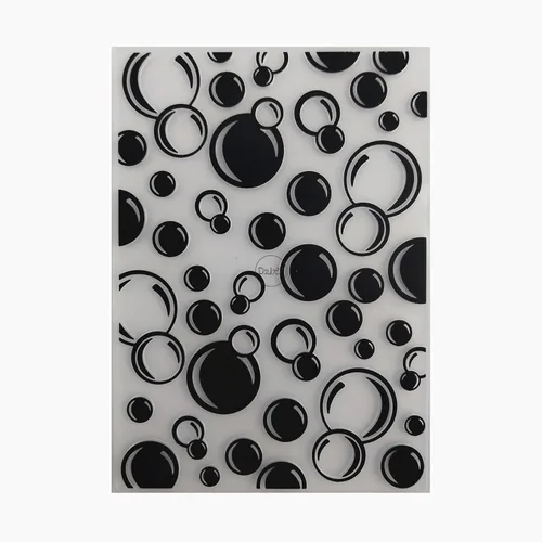 DzIxY Fondo de círculo de plástico en relieve carpetas para tarjetas que hacen suministros DIY papel 3D plantillas de álbum de recortes álbum