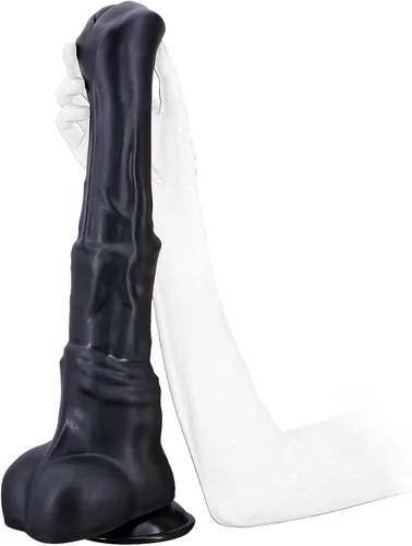 Miniatura 9 de Consolador de caballo de 12.5 pulgadas de largo, gran realista, pene monstruo, enchufe anal con ventosa, consoladores anales para punto G, juguetes