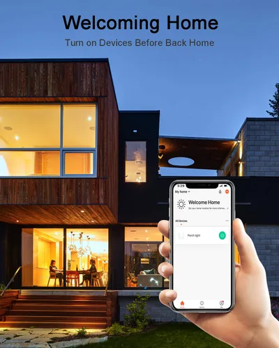 Miniatura 4 de Interruptor de luz inteligente – Thinkbee 2.4Ghz Wifi Kit de interruptor de luz inalámbrico, compatible con Alexa, Google Assistant e IFTTT, control