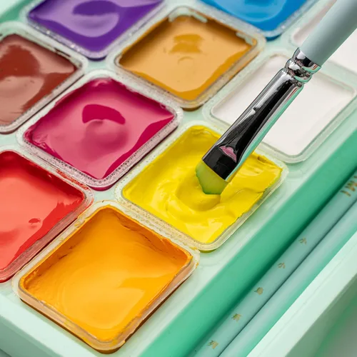 Miniatura 6 de Juego de pinturas HIMI Gouache, 18 colores, 30g, juego de pintura gouache en gel, pintura no tóxica para lienzo y papel, suministros de arte
