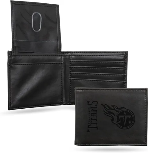 Miniatura 13 de Rico Industries Billetera marrón con grabado láser de la NFL, Baltimore Ravens, Trifold